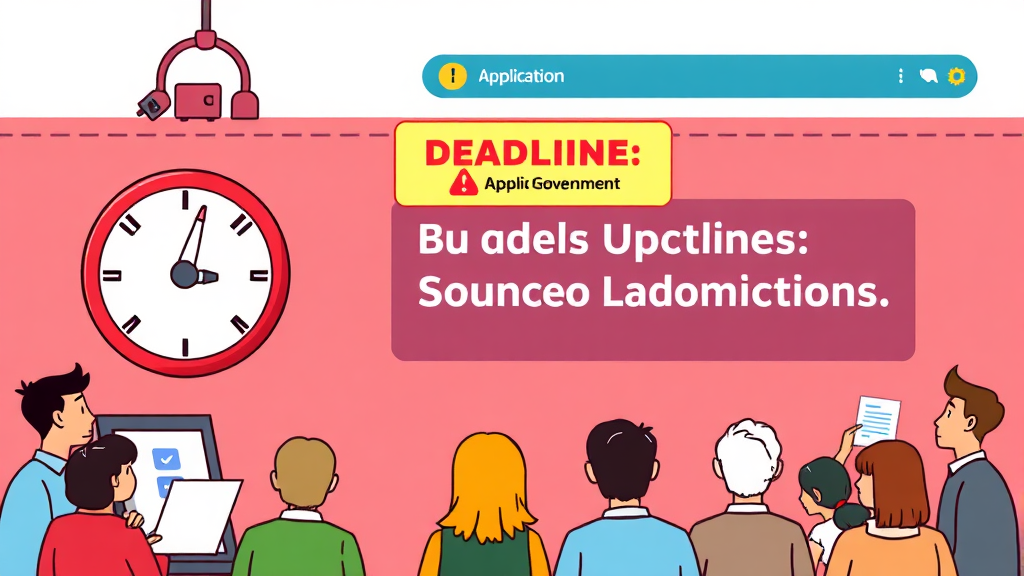 신청 기간 및 주의사항 (cartoon 스타일)