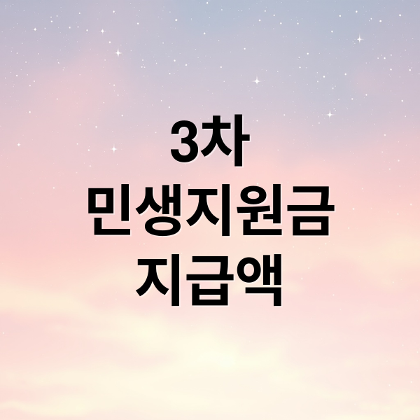 3차 민생지원금 총정리: 지자체별 지급액, 신청 자격, 사용법 완벽 가이드