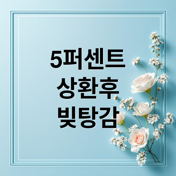 청산형 채무조정 완벽 분석: 대상, 조건, 신청 A to Z 5%상환 빚 탕감