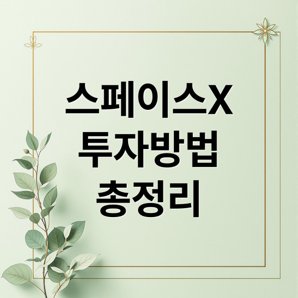 스페이스X 투자 A to Z: 상장 전망, 방법, 리스크, 국내 기업 분석