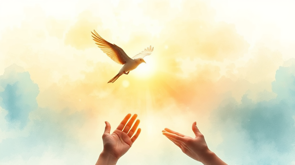 희망찬 미래를 응원합니다 (watercolor 스타일)