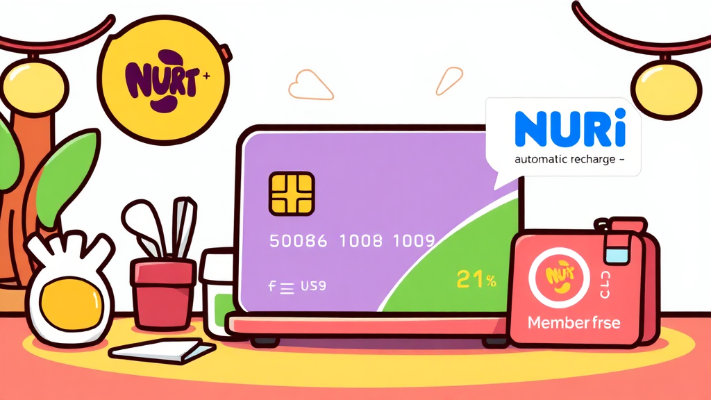 자동 재충전 제도 (cartoon 스타일)