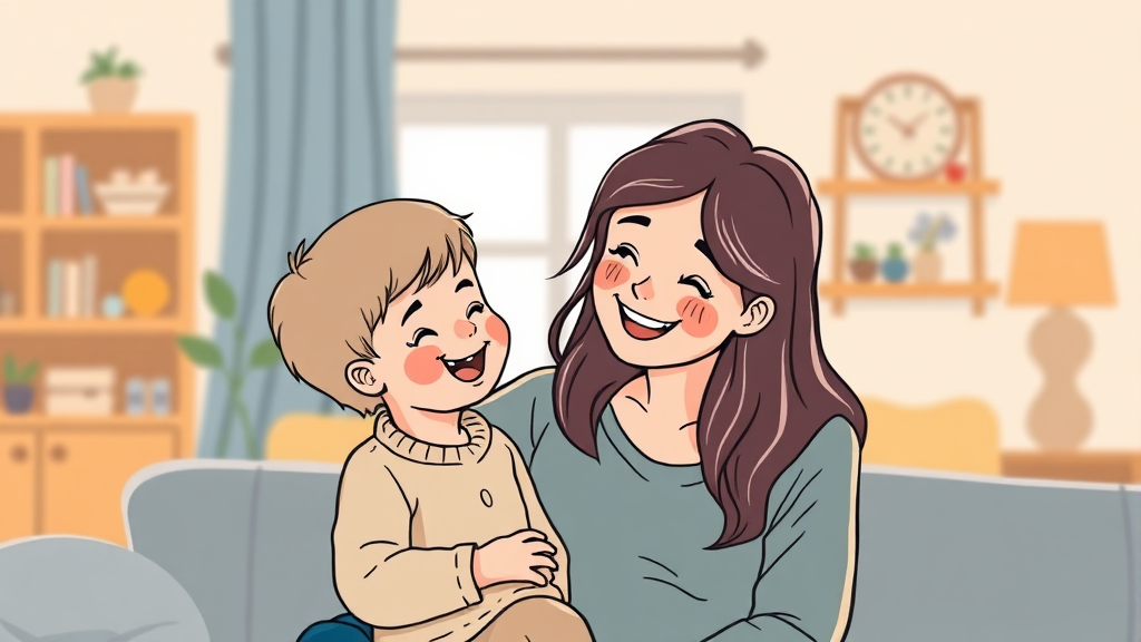 아이돌봄 서비스 종류 (illustration 스타일)