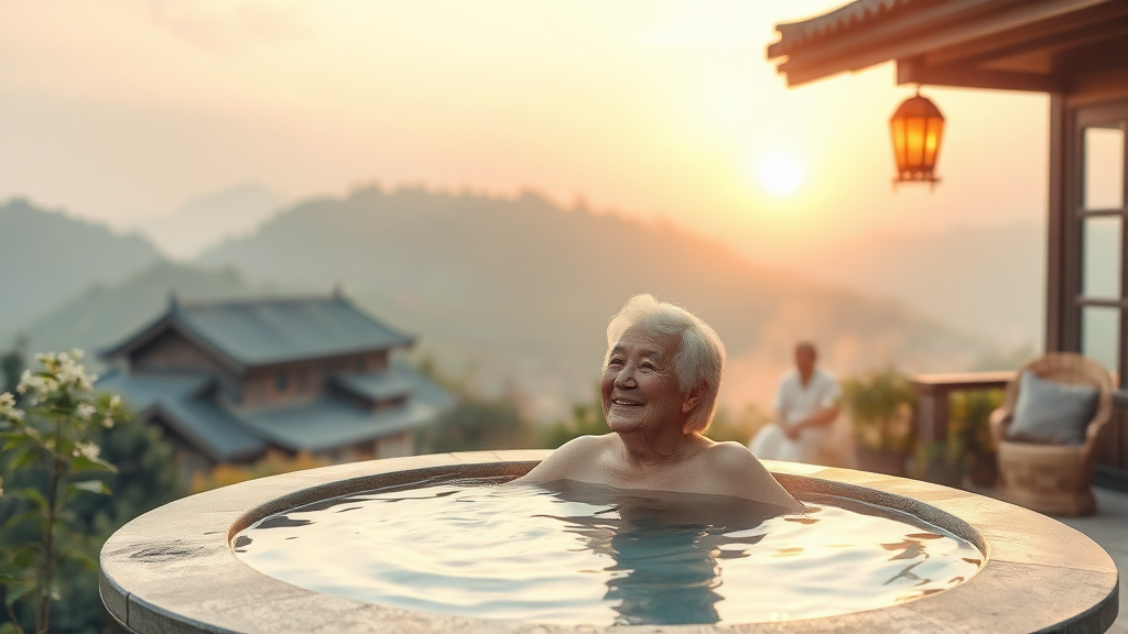 고창 실버타운 비용 분석 (watercolor 스타일)