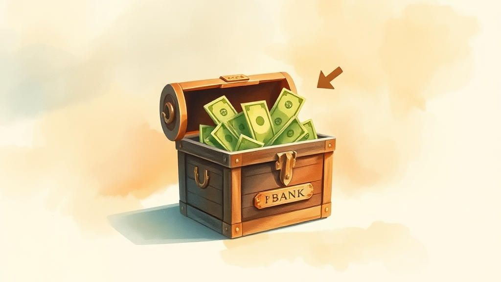 플러스박스 입출금 및 자동이체 (watercolor 스타일)