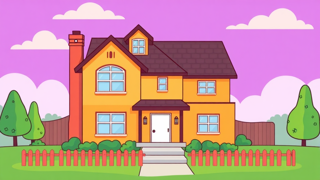 다주택자를 위한 절세 전략 및 고려 사항 (cartoon 스타일)