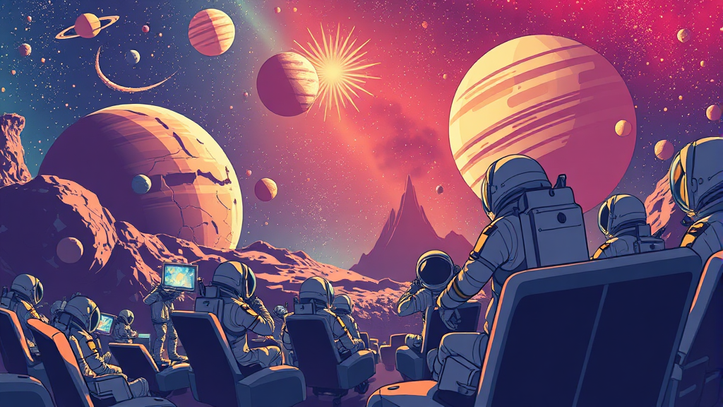 미디어 아트와 예술 컬렉션: 눈과 마음을 사로잡는 다채로운 볼거리 (illustration 스타일)