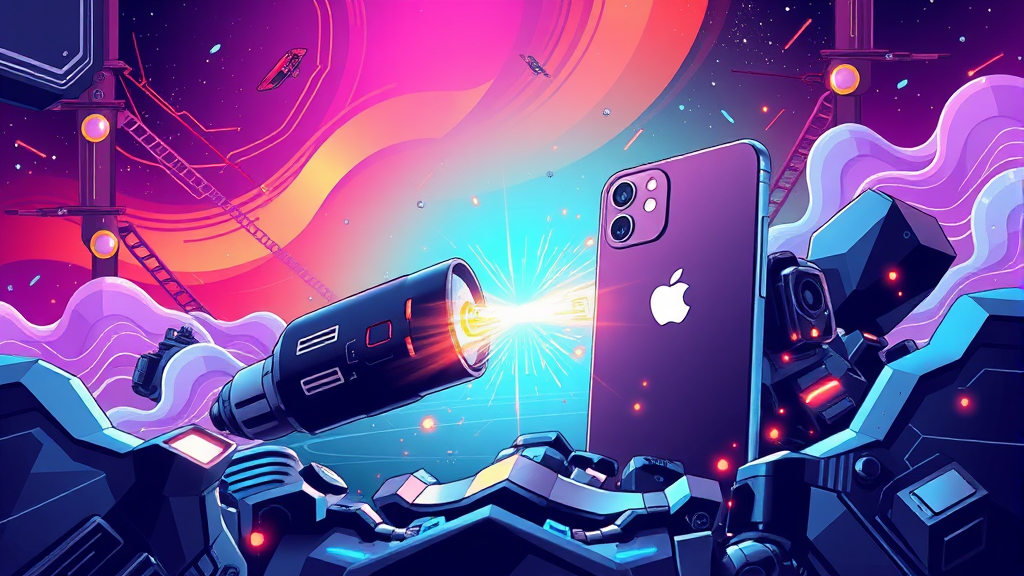 2025년 플래그십 스마트폰 대격돌 (illustration 스타일)