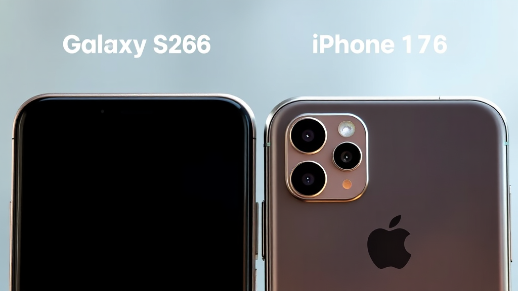 핵심 스펙 비교: 디스플레이, 카메라, 배터리 성능 분석 (realistic 스타일)