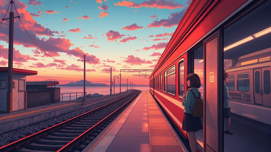 시모나다역: 영화 같은 풍경 속 특별한 추억 (realistic 스타일)