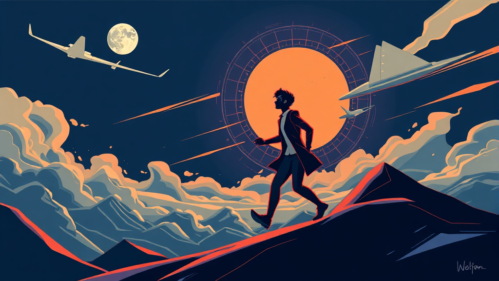 스스로를 극복해야 하는 투자자의 길 (illustration 스타일)