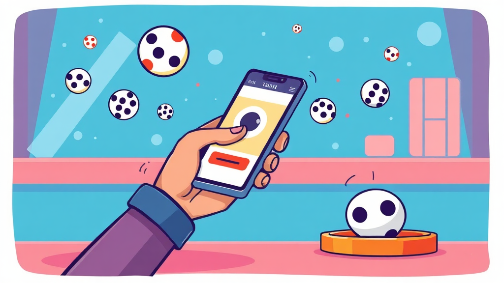 모바일 로또 구매, 미래는? (cartoon 스타일)