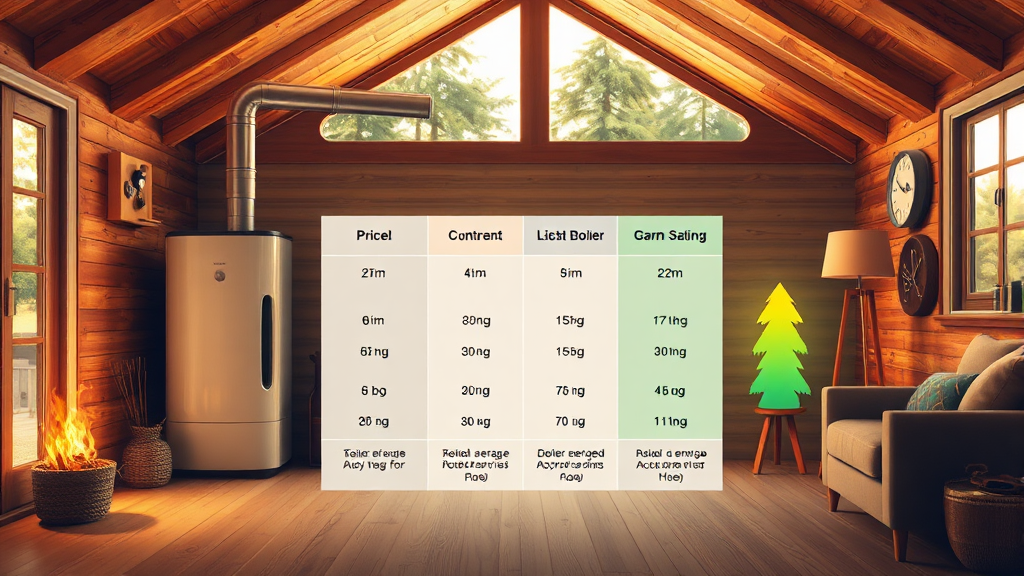 귀뚜라미 보일러 종류별 가격 비교 및 선택 가이드 (realistic 스타일)