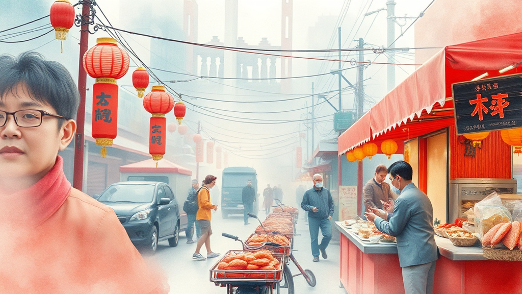 놓치면 후회! 다채로운 먹거리와 즐길 거리 (watercolor 스타일)