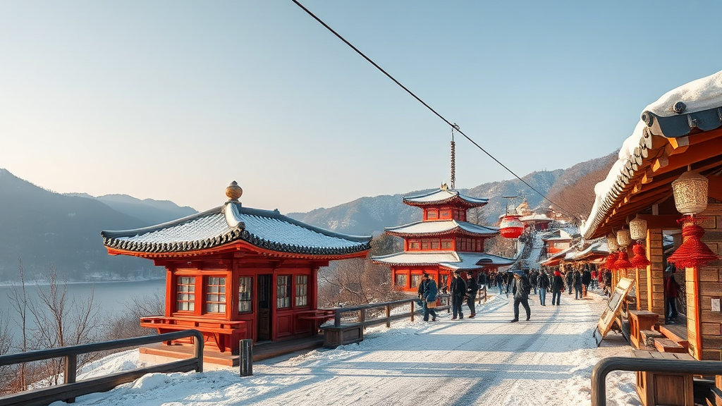 축제, 그 이상의 즐거움: 제천 여행과 함께 만끽하기 (realistic 스타일)