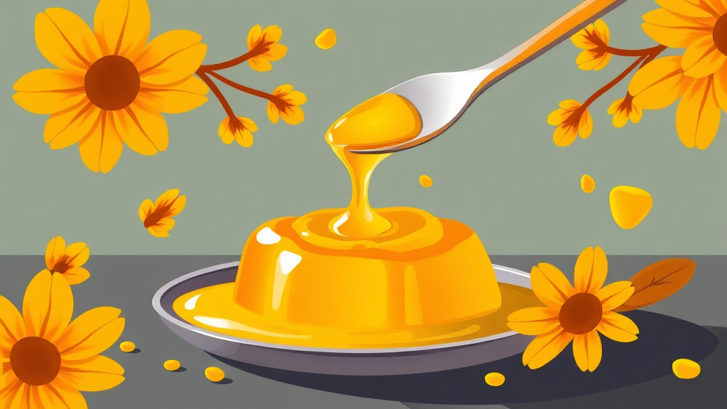 커큐민 골든젤리, 비염 증상 개선에 도움을 줄까? (illustration 스타일)