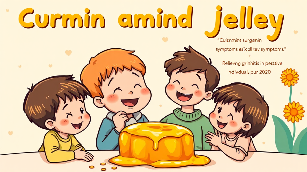 실제 섭취 후기: 커큐민 골든젤리 효과는? (cartoon 스타일)