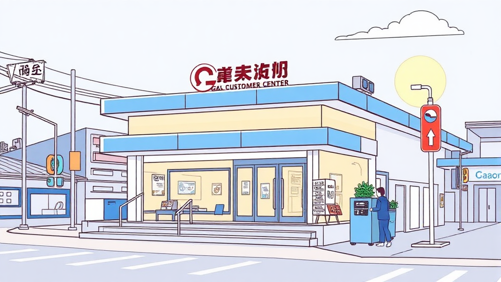 부산 도시가스 고객센터 운영시간 (illustration 스타일)