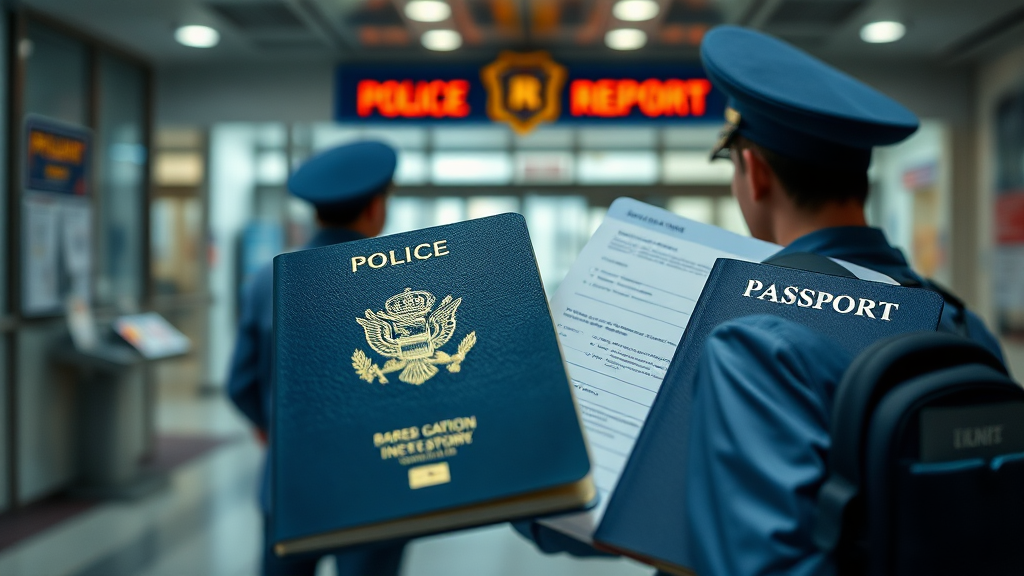 폴리스리포트 발급 절차 상세 안내 (realistic 스타일)