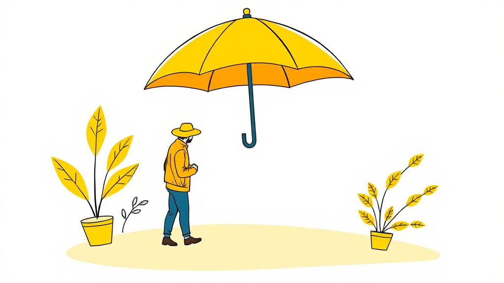 성공적인 노란우산공제 운용을 위한 가이드 (illustration 스타일)