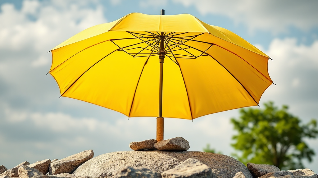 사업 중단 시 든든한 버팀목, 노란우산공제 활용 전략 (realistic 스타일)