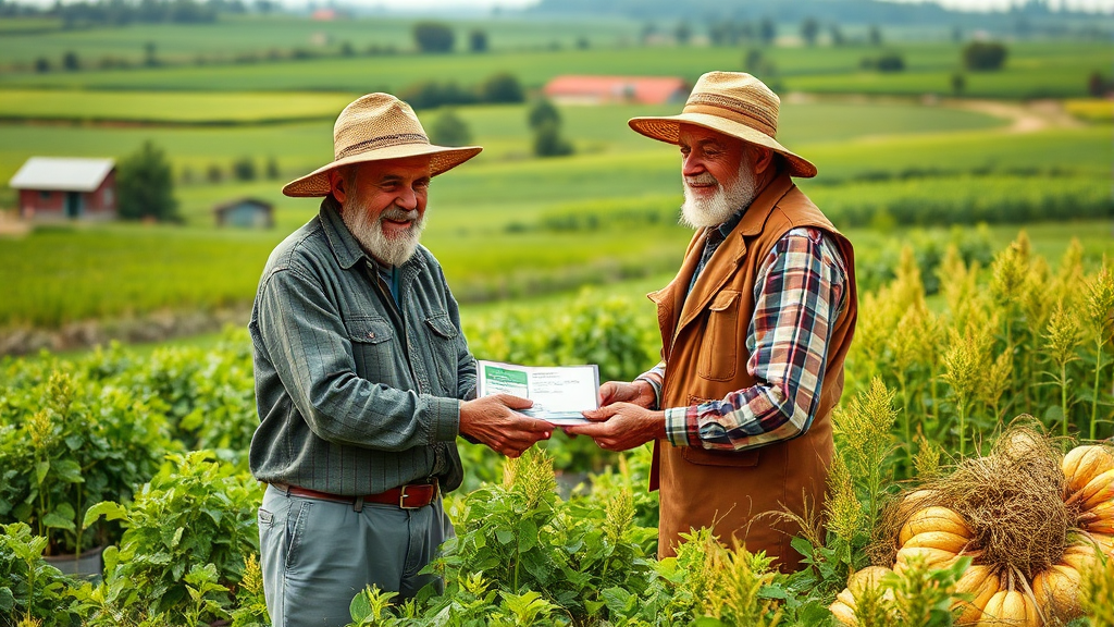 공익직불금, 누가 받을 수 있나요? (realistic 스타일)