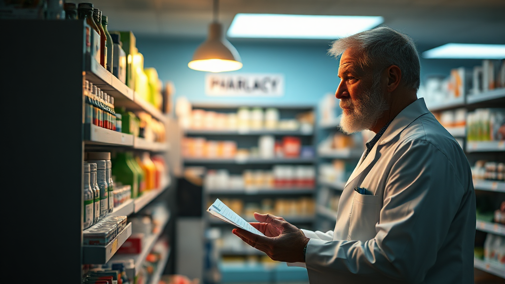 공공심야약국과 휴일지킴이약국: 언제든 약을 구할 수 있도록 (realistic 스타일)