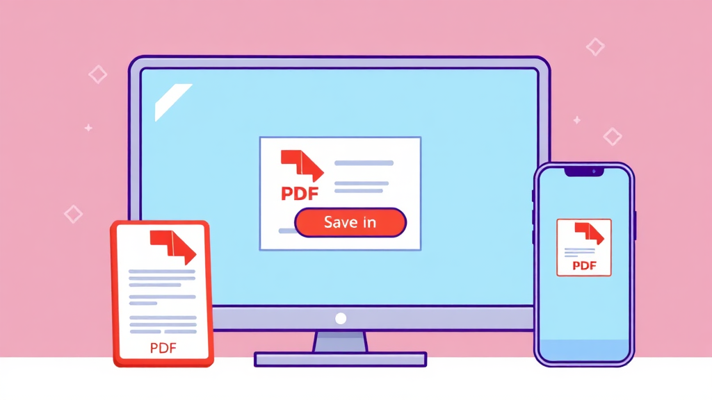 발급받은 주민등록등본, PDF 파일로 저장하는 법 (cartoon 스타일)